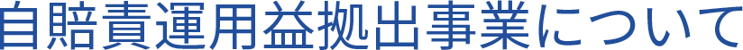 自賠責運用益拠出事業について